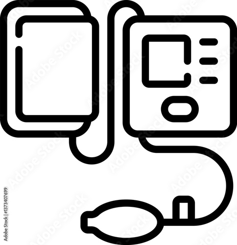 tonometer Illustration on a white background.