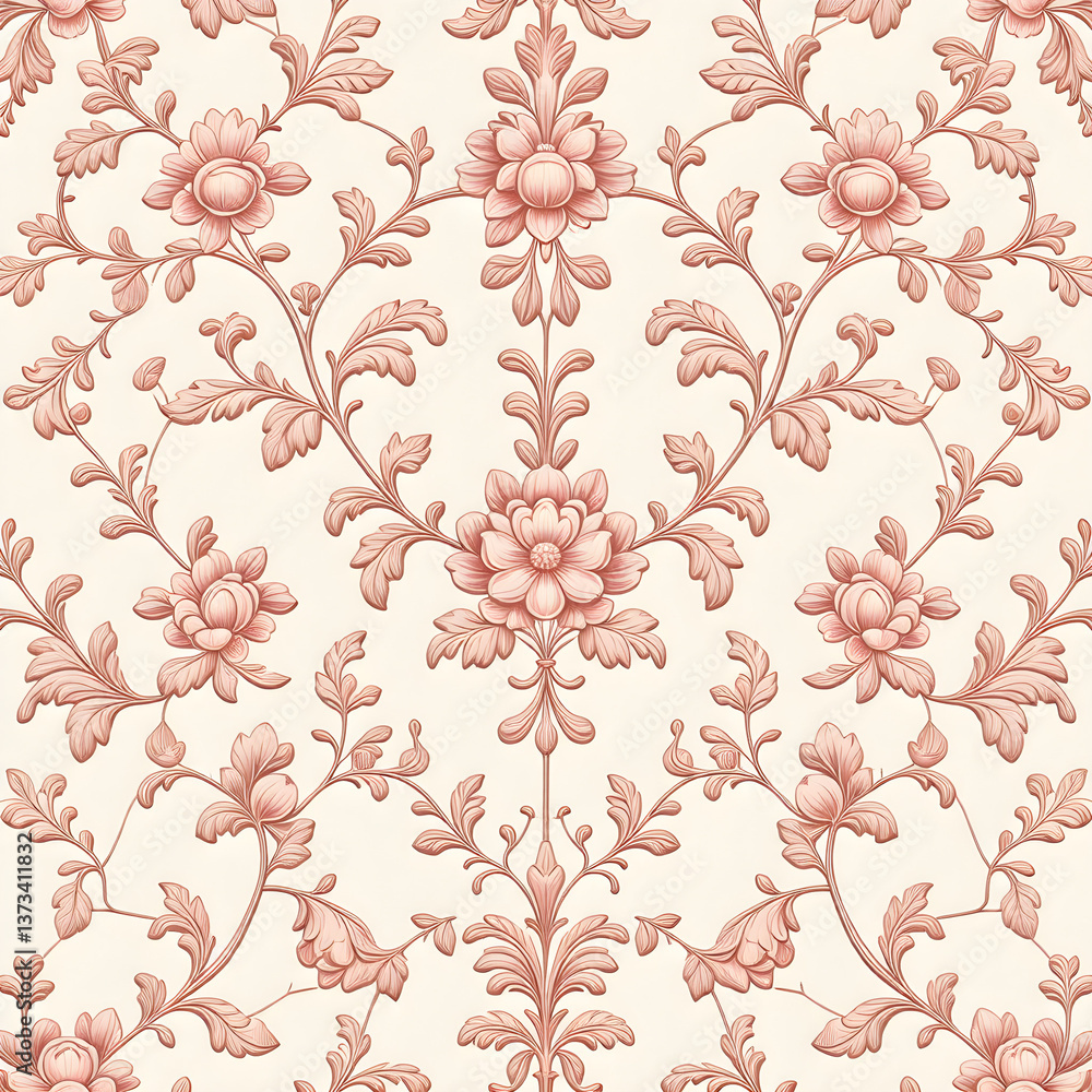 Fototapeta premium seamless pattern with flowers 