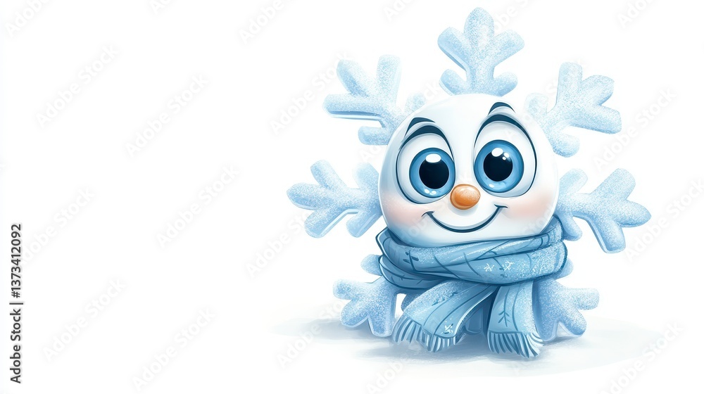 Fototapeta premium Cute Snow Character Design