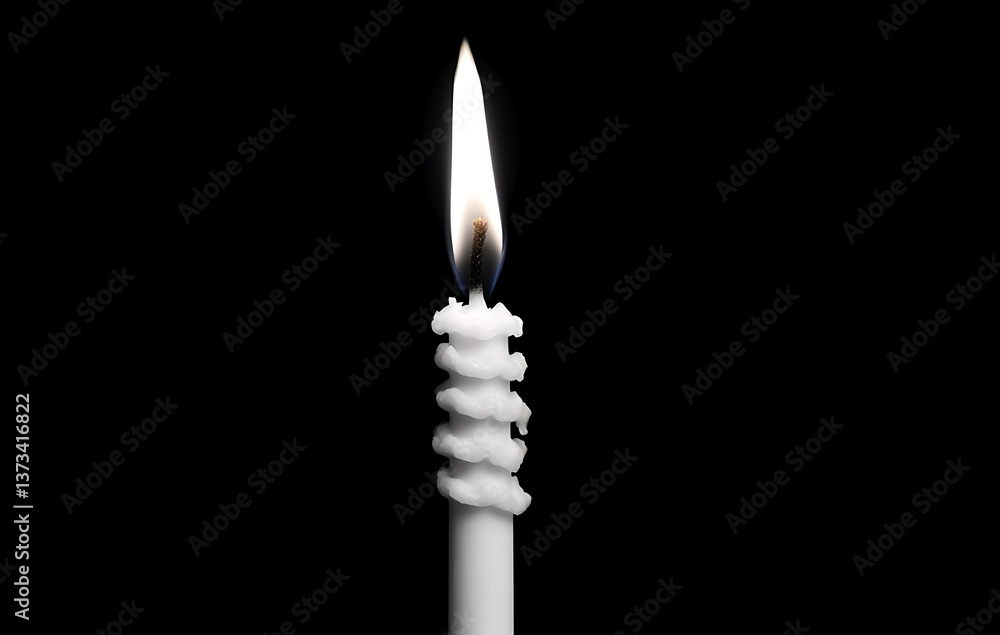 A candle that gives off a little light A candle that gives off a little light