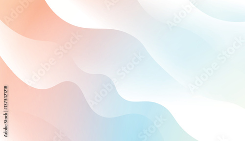 Modern Background With Wave Gradient Shape. For Your Design Wallpapers Presentation. Vector Illustration with Color Gradient.