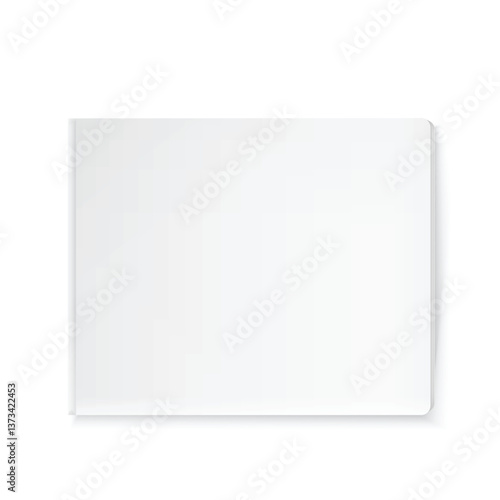 Blank Notebook with Soft Cover and Clean Pages. Vector
