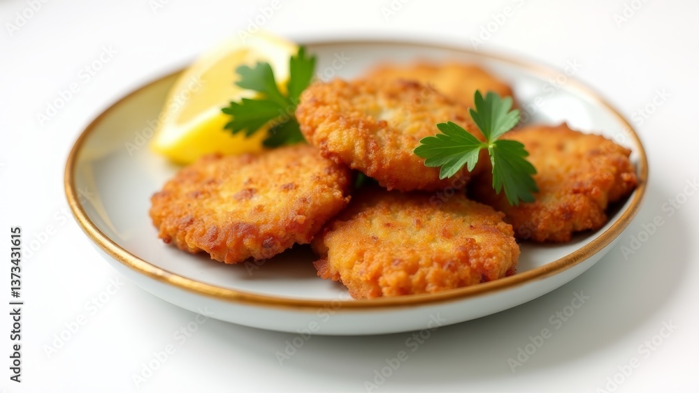 Delicious Chicken Nuggets With Lemon Wedge Delicious Chicken Nuggets With Lemon Wedge