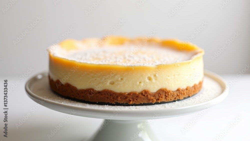 Classic Cheesecake On A Cake Stand Classic Cheesecake On A Cake Stand