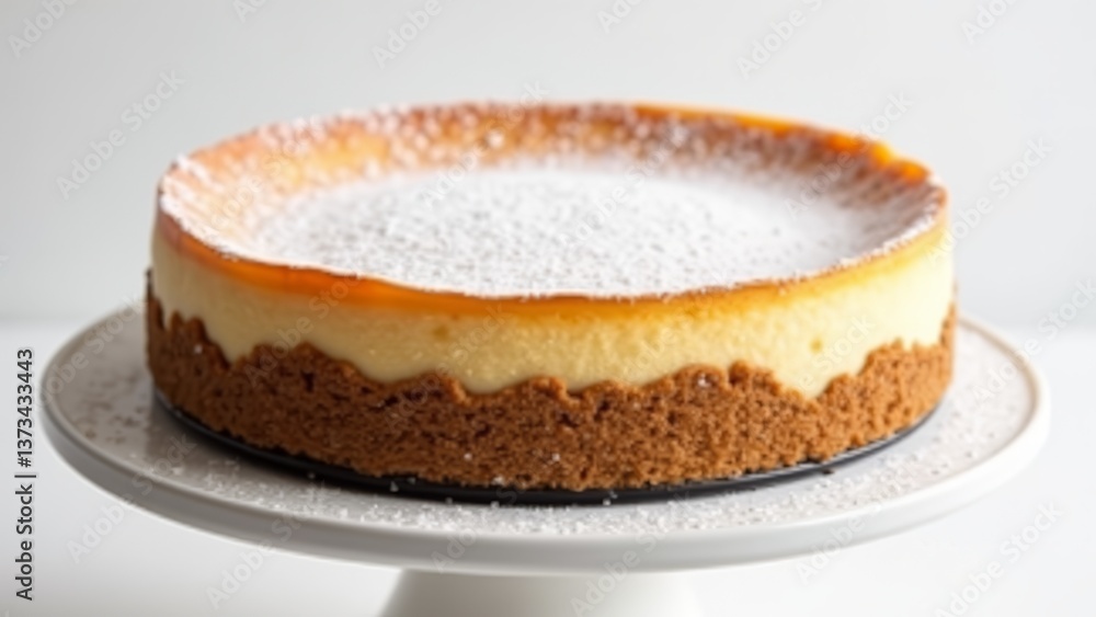 Classic Cheesecake With Powdered Sugar Classic Cheesecake With Powdered Sugar