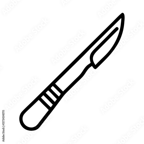 Surgical Scalpel Icon Outline for Medical Use  