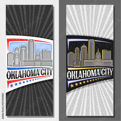 Vector vertical layouts for Oklahoma City