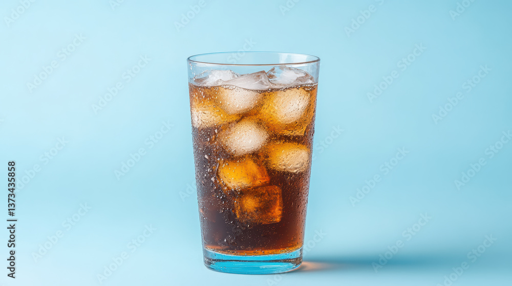 custom made wallpaper toronto digitalrefreshing glass of soda filled with ice cubes, perfect for hot day