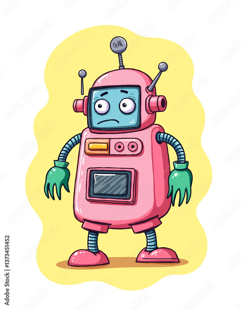 Naklejka premium The Clueless Droid