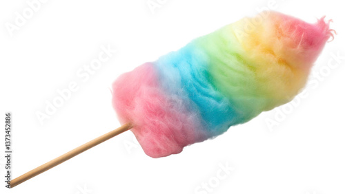 cotton candy isolated on white