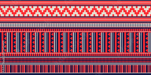 Ethnic geometric pattern, seamless pattern of the Navajo tribe. Native American ethnic. Seamless vector pattern ethnic, seamless Mexican rug, woven carpet. Folk embroidery, Bohemian, Aztec style.