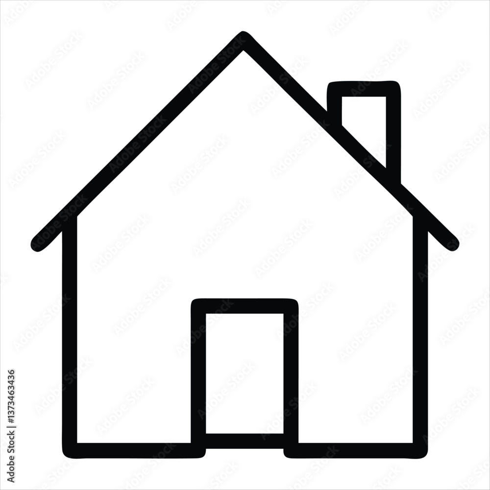 home icon silhouette vector style home icon silhouette vector style