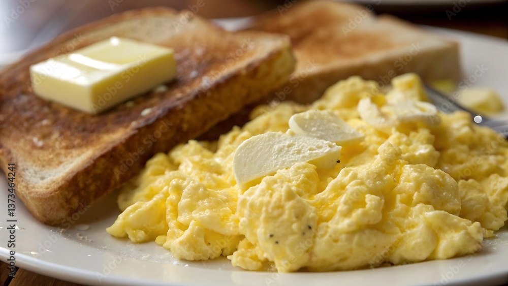 Scrambled Eggs with Toast Scrambled Eggs with Toast