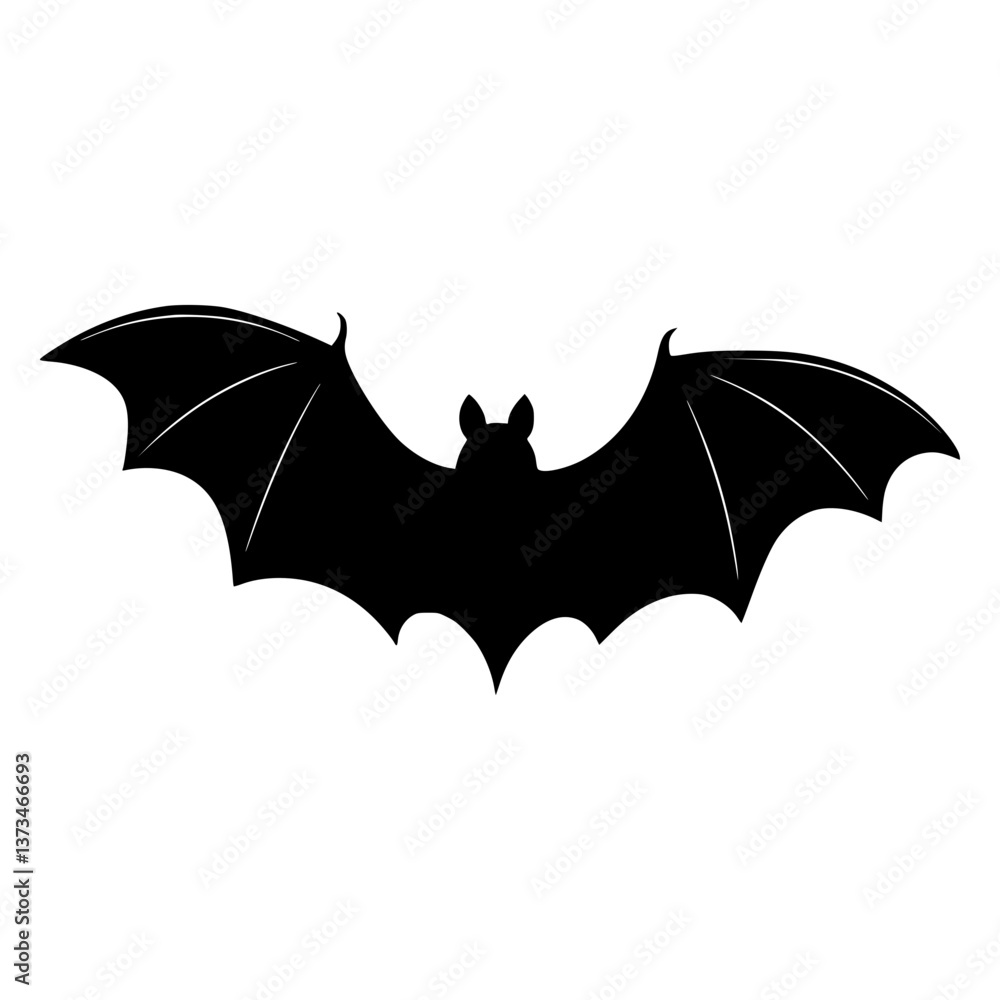 Fototapeta premium Bat Silhouette Vector Graphic