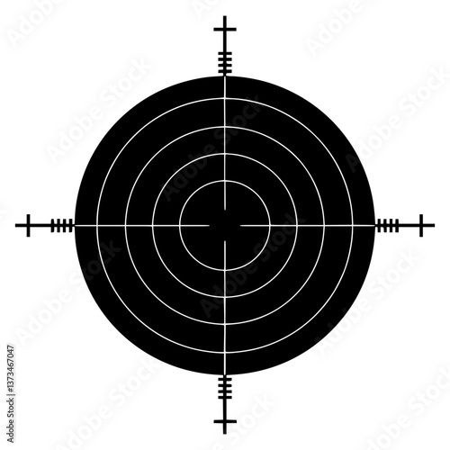 Target Vector Graphic - Circular Focus Point