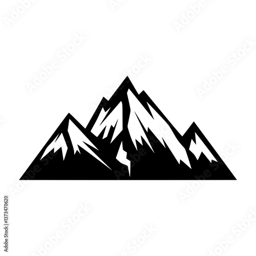 Mountain Outline Graphic - Adventure Design