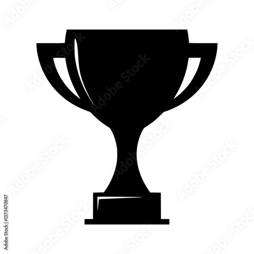 Victory Trophy Icon - Vector Illustration