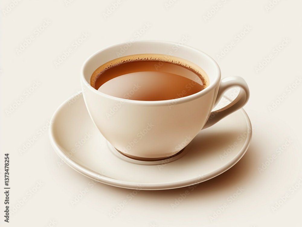 Cup of Coffee with a Smooth Surface – Perfect for Latte Art or Branding Cup of Coffee with a Smooth Surface – Perfect for Latte Art or Branding