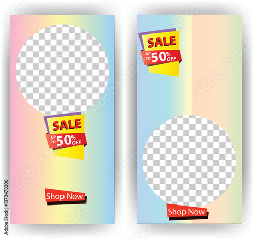 Colorful Sale Banner Template