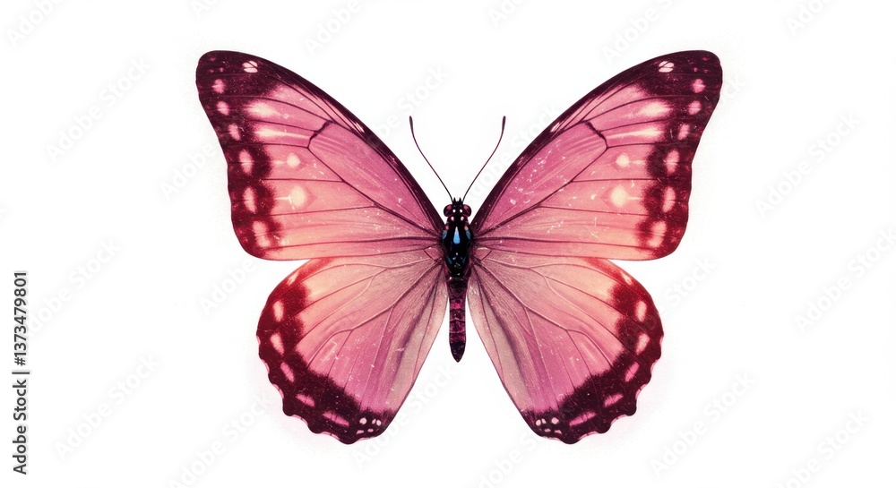 Obraz premium Fairy Tale Castle with Butterflies