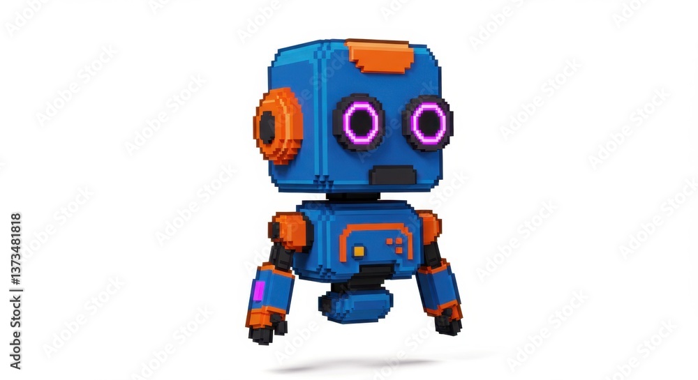 Futuristic Robot with Sleek Design Futuristic Robot with Sleek Design
