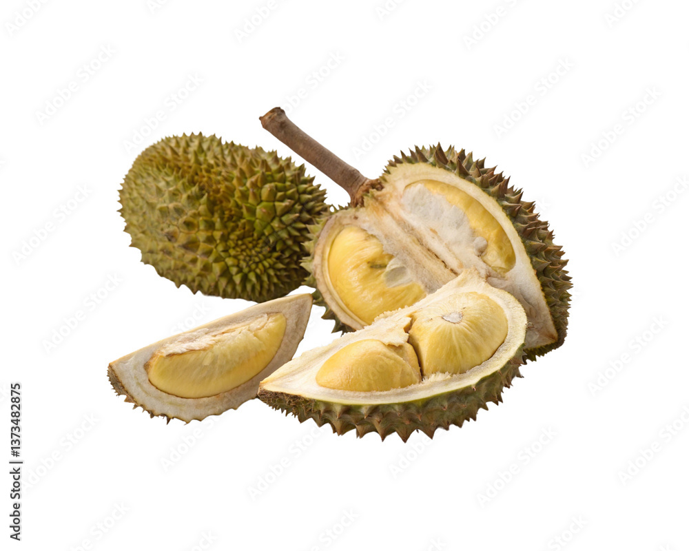 Fototapeta premium High-Quality Durian Fruit PNG Image – Fresh and Vibrant Graphics