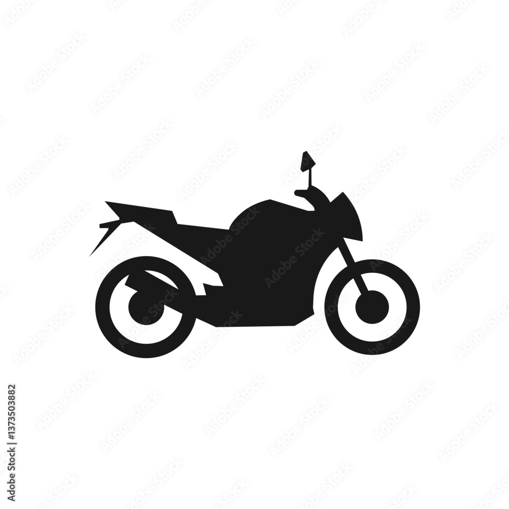 Fototapeta premium Motorcycle icon vector and image illustration template