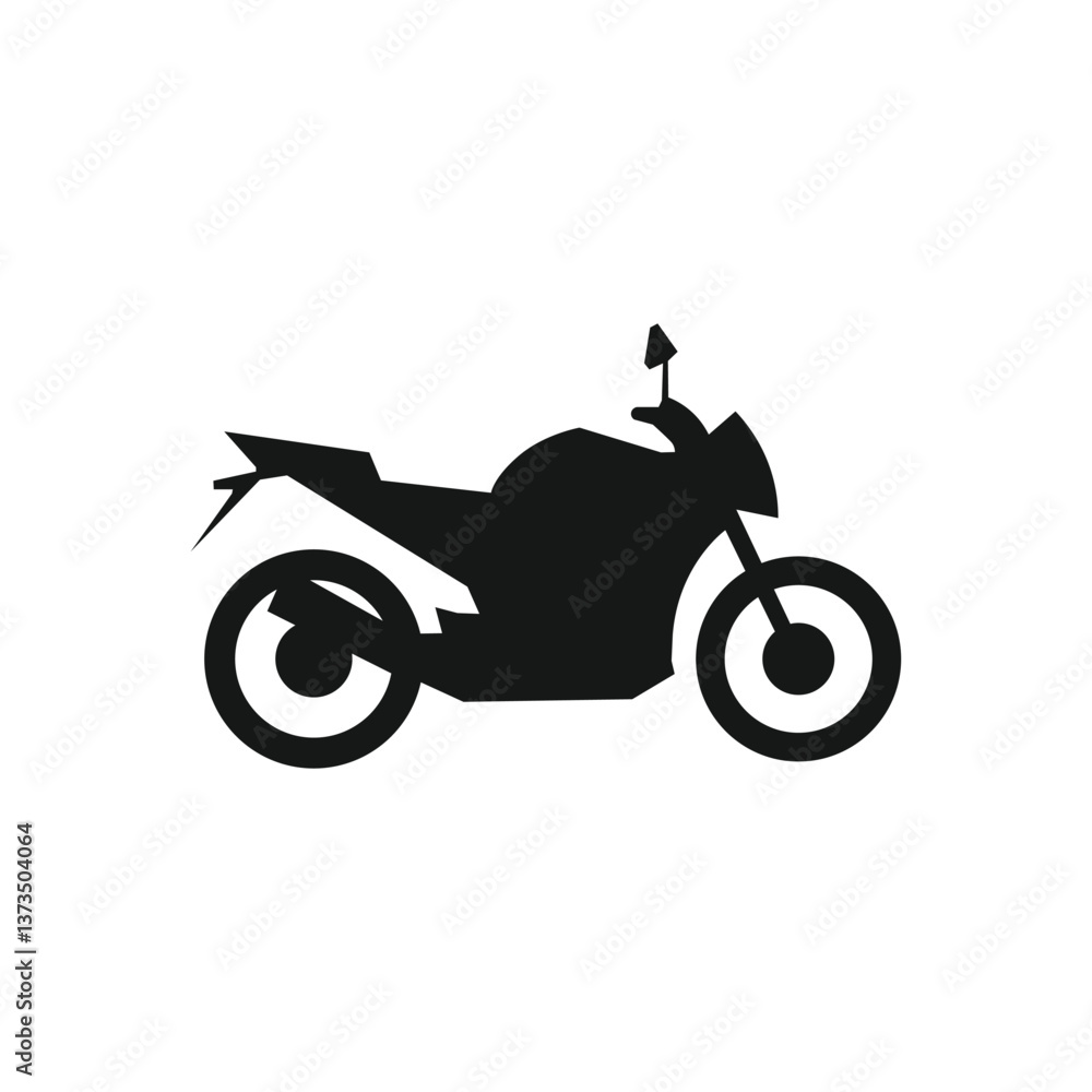 Fototapeta premium Motorcycle icon vector and image illustration template