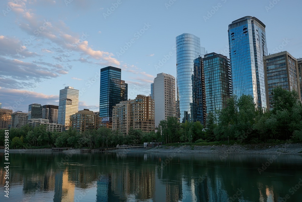 Modern Skyscraper Skyline Modern Skyscraper Skyline