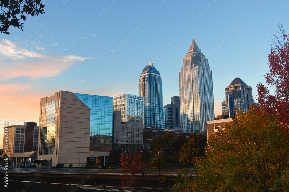 Fototapeta premium Modern Skyscraper Skyline