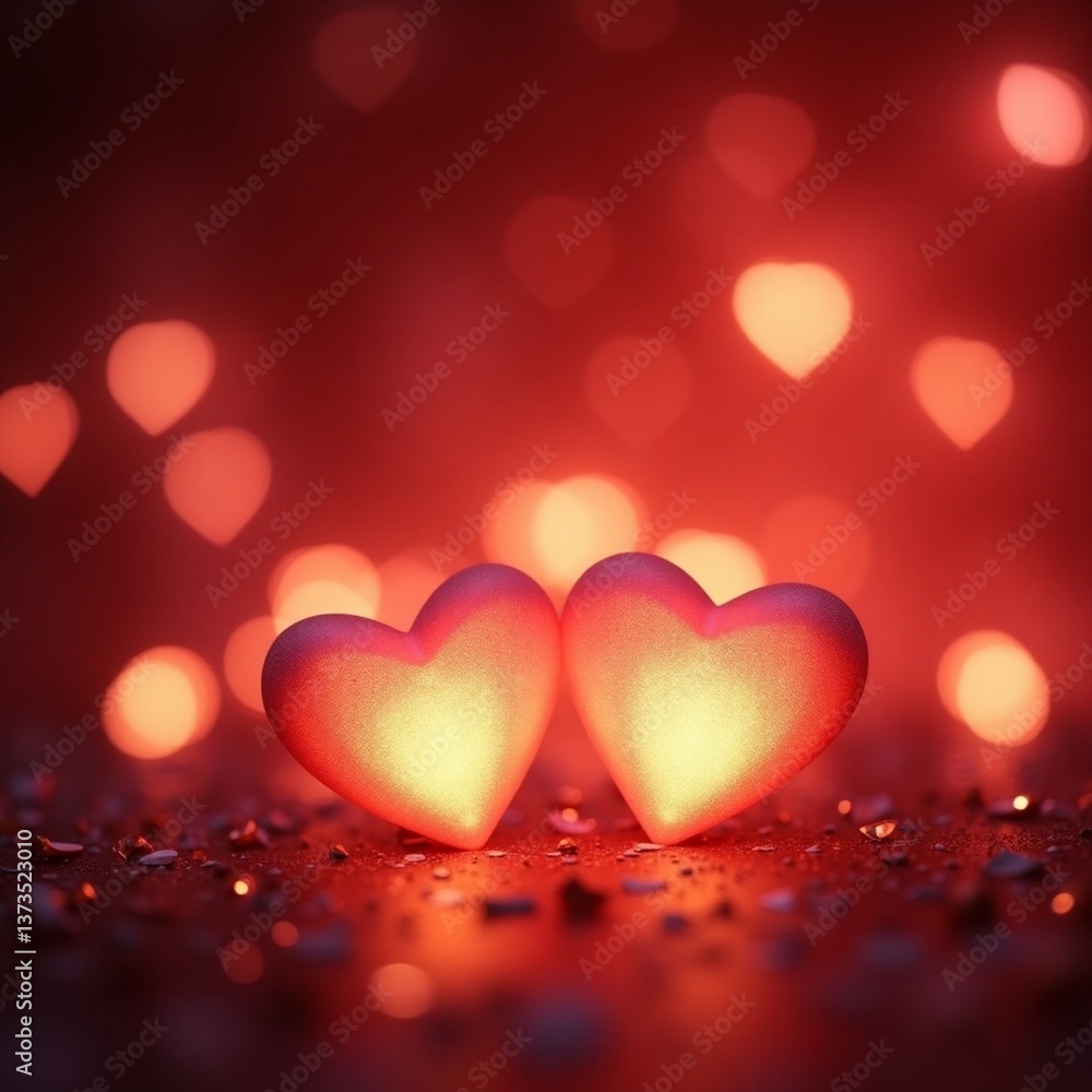 Romantic Bokeh Hearts – A Symbol of Love Romantic Bokeh Hearts – A Symbol of Love