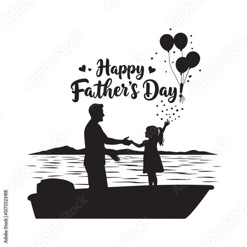 happy father's day celebration lettering text typescript font for t-shirt vector design illustration