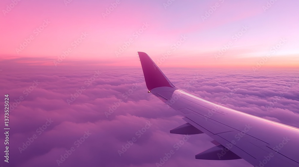 passenger jet rear view approach, majestic twilight colors, gradient sky backdrop, coral and lavender clouds, dramatic aviation scene, aerial perspective, atmospheric lighting passenger jet rear view approach, majestic twilight colors, gradient sky backdrop, coral and lavender clouds, dramatic aviation scene, aerial perspective, atmospheric lighting