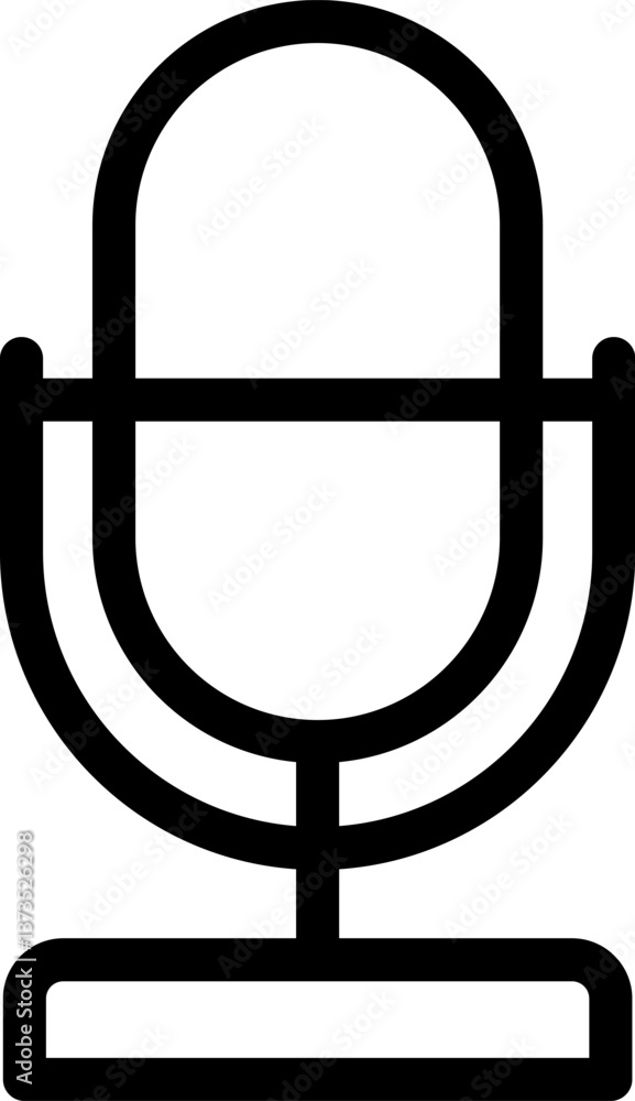 microphone Illustration on a white background. microphone Illustration on a white background.