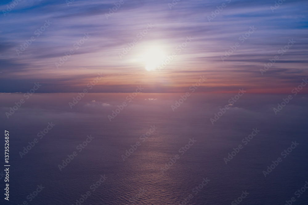 夕方の海と空 夕方の海と空