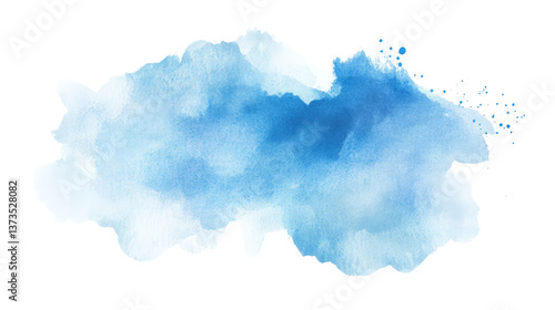 Soft Blue Watercolor Texture for Creative Projects, Background Design, and Artistic Applications - Perfect for Invitations, Print Media, and Wall Art