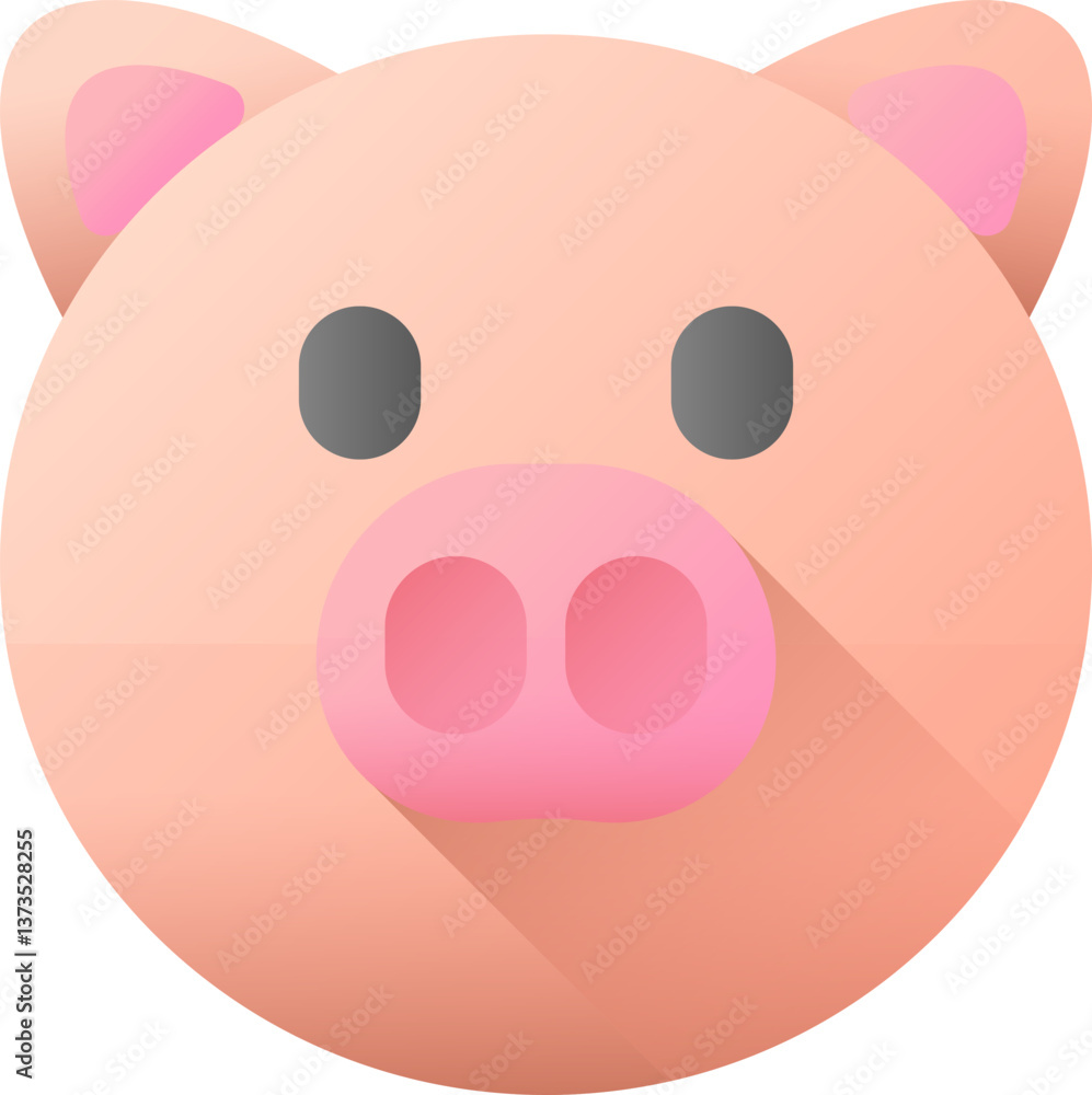 pig Illustration on a white background. pig Illustration on a white background.