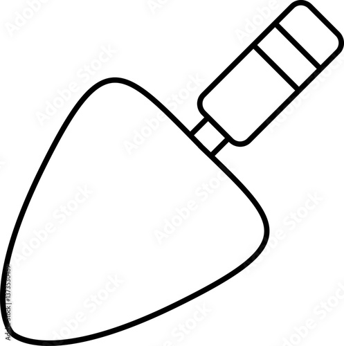 trowel Illustration on a white background.