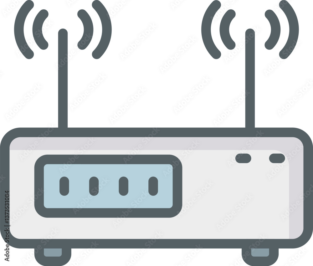 wifi router Illustration on a white background. wifi router Illustration on a white background.
