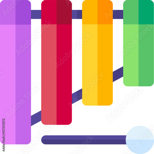 xylophone Illustration on a white background.