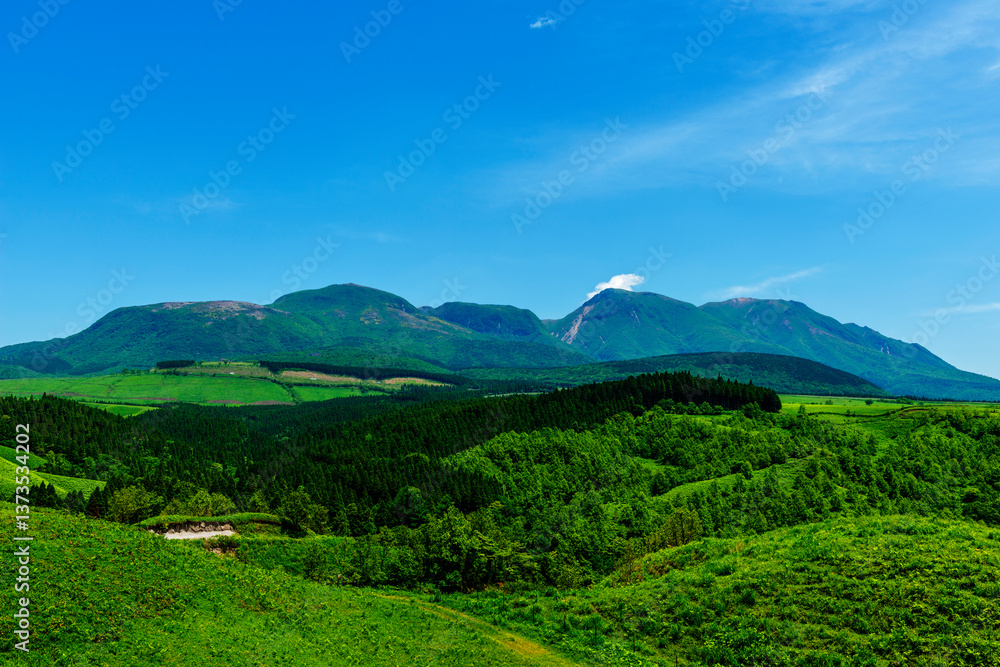 Fototapeta premium 九重連山