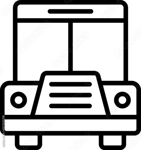 school bus Illustration on a white background.