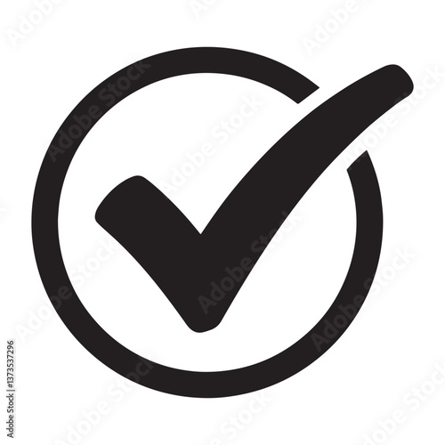 Check mark icon vector illustration
