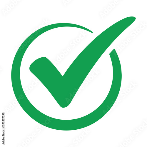 Check mark icon vector illustration