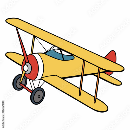 biplane-minimalist-design-with-a-white-background