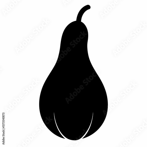 bitter-gourd-silhouette-with-white-background 