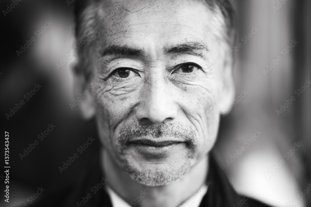 タキシードを着たシニア男性のポートレート