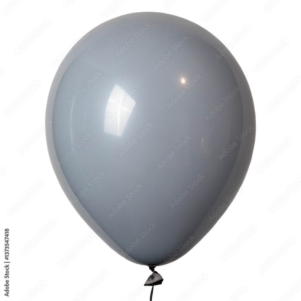 Grey Balloons isolated on Transparent Background Grey Balloons isolated on Transparent Background