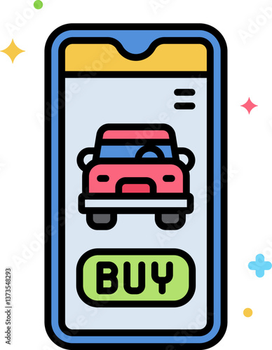 application Illustration on a white background.