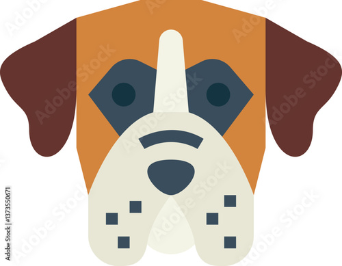 boxer Illustration on a white background.